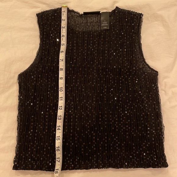 DKNY JEANS shirred sequin top - Picture 8 of 8